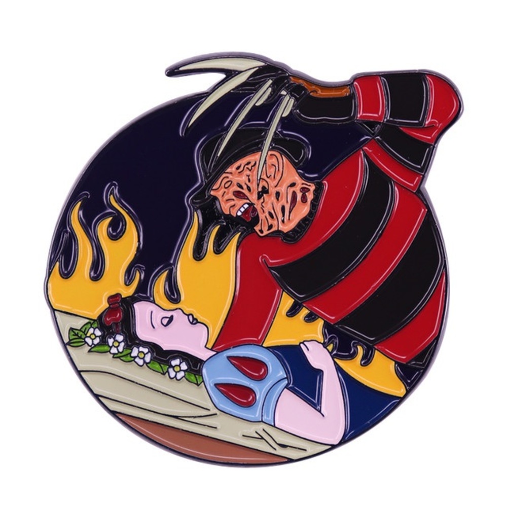 Snow White Freddy Krueger Enamel Pin 🔥